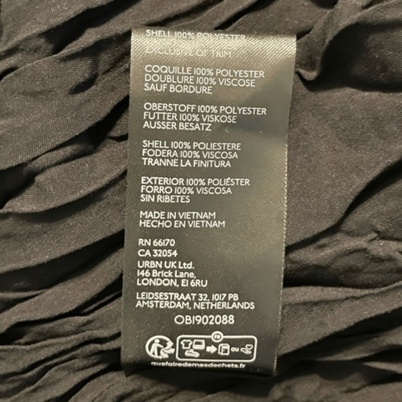 Anthropologie Valerie Pleated Midi Skirt Black Brown Motif Geometric Print XL - Picture 5 of 8